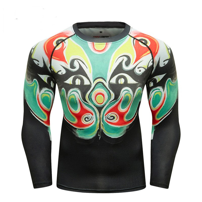 Costume de fitness de course élastique respirant pour hommes