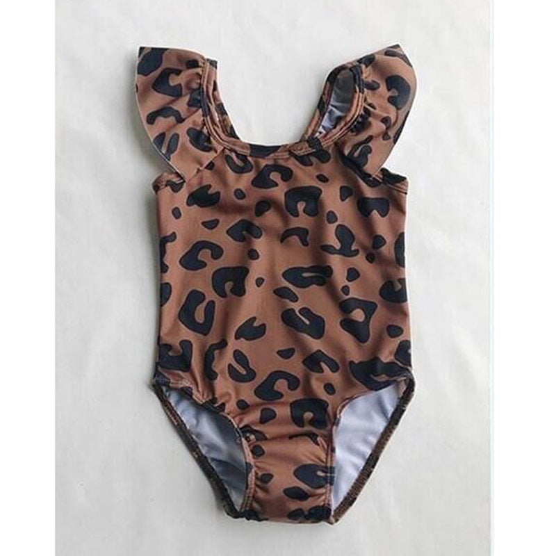 Maillot de bain imprimé léopard pour enfants