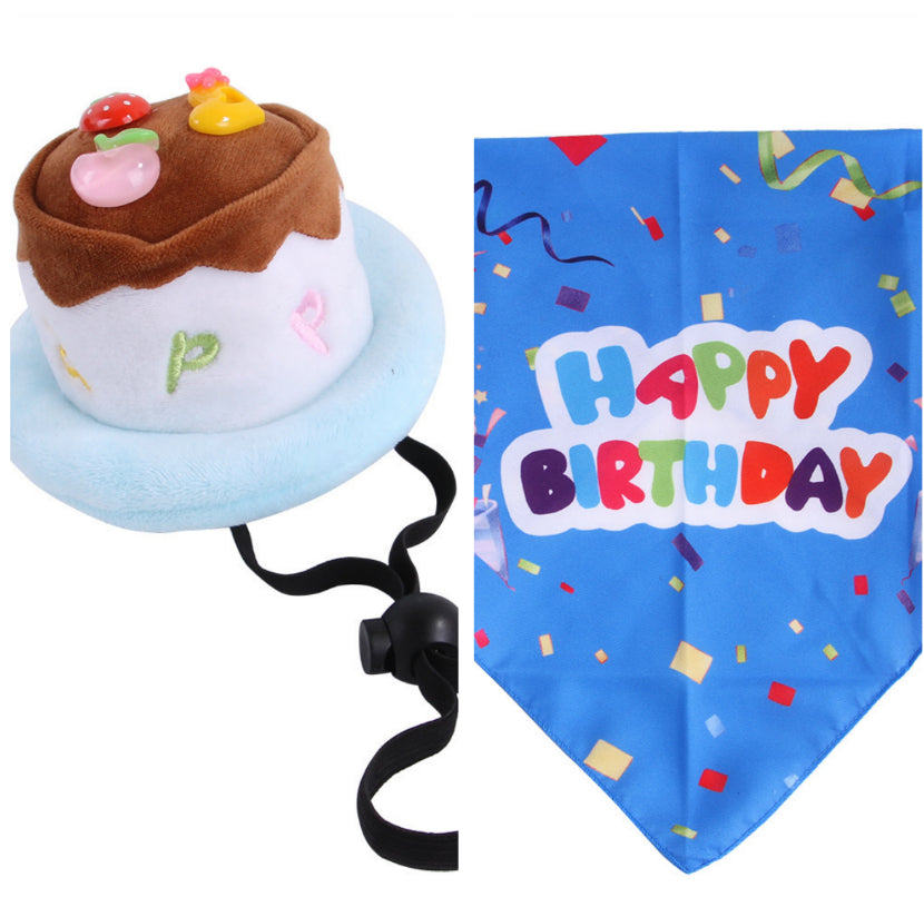 Chat mignon Chapeau de gâteau d'anniversaire