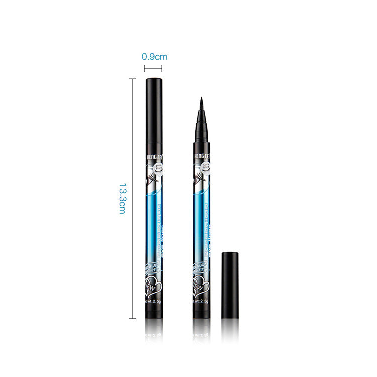 Eyeliner liquide ultra-fin noir imperméable, durable et résistant aux boues