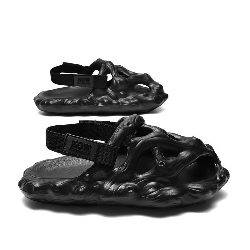 Chaussures de trou Sandales pour hommes porter des chaussons creux