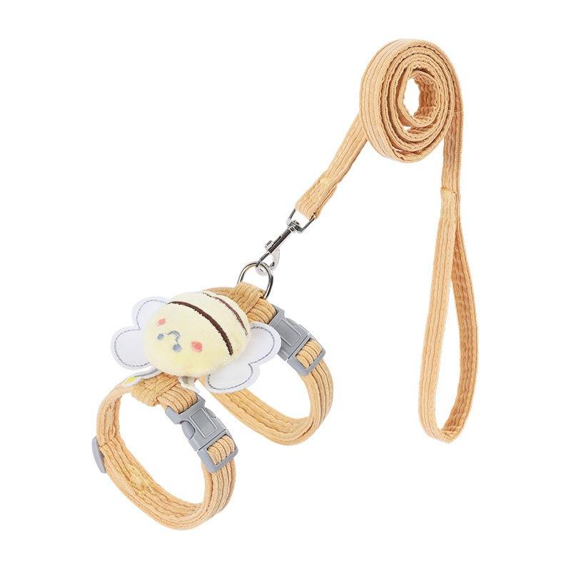 Petite aile Harness de chat façonnée ensemble de corde de traction de Veste de marche décorative