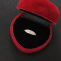 Fashion pour femmes Bague mince simple plaqué or