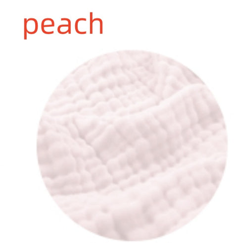 6 couches Gauze coton Serviette de bain à courtepointe à large bord