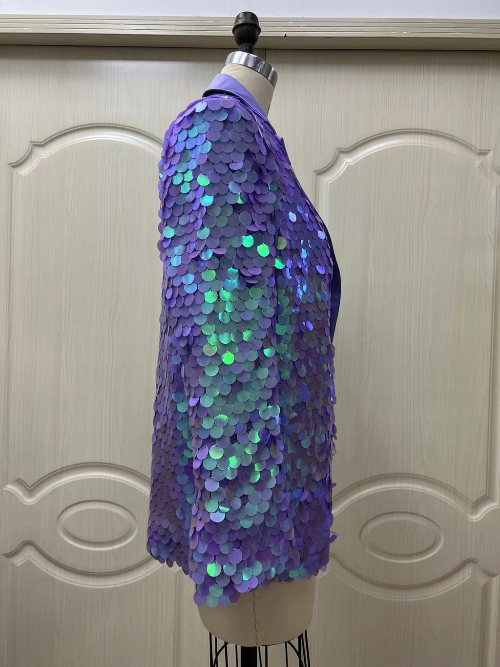 Manteau de mode à paillettes détaché Top High Dinner Party