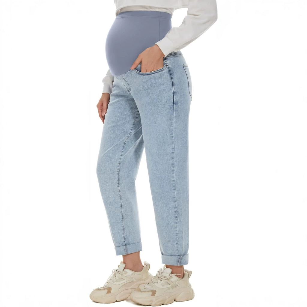 Maternité Slim-fit Solid-colore Polyvalent Jeans Skinny