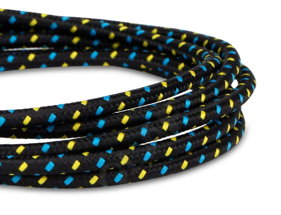 Câble de données en tissu de nylon tissé
