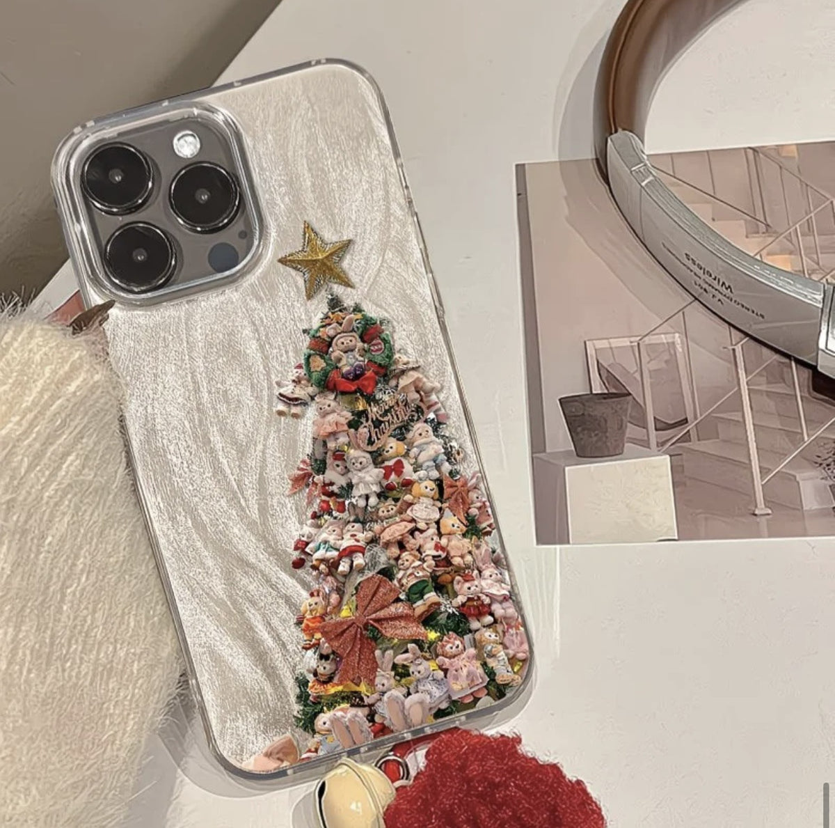 Doll Arbre de Noël Case de téléphone Style minimaliste