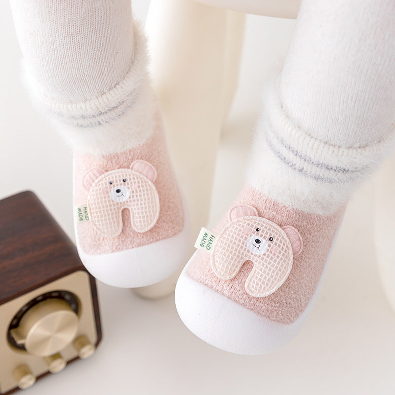 Chaussures pour tout-petit Chaussettes de chambre épaississant Soft Sole