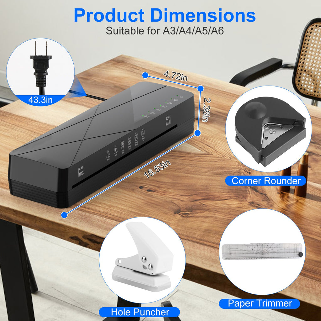 Machine de laminateur de 13 pouces 1Pc et laminateur thermique personnel en mode froid A4 avec fonction ABS