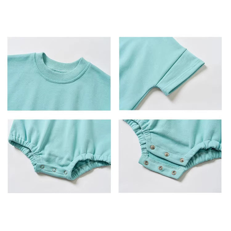 Romper en coton biologique à manches courtes