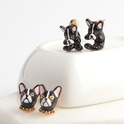 Qingdao Ornament Enamel Glaze Bracelet noir Bracelet Collier Collier Anneau Collant