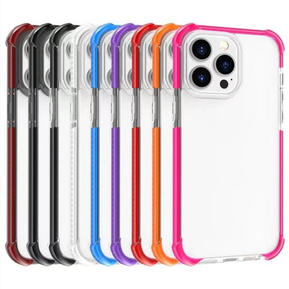 Étui de téléphone à quatre corners acrylique résistant à la goutte
