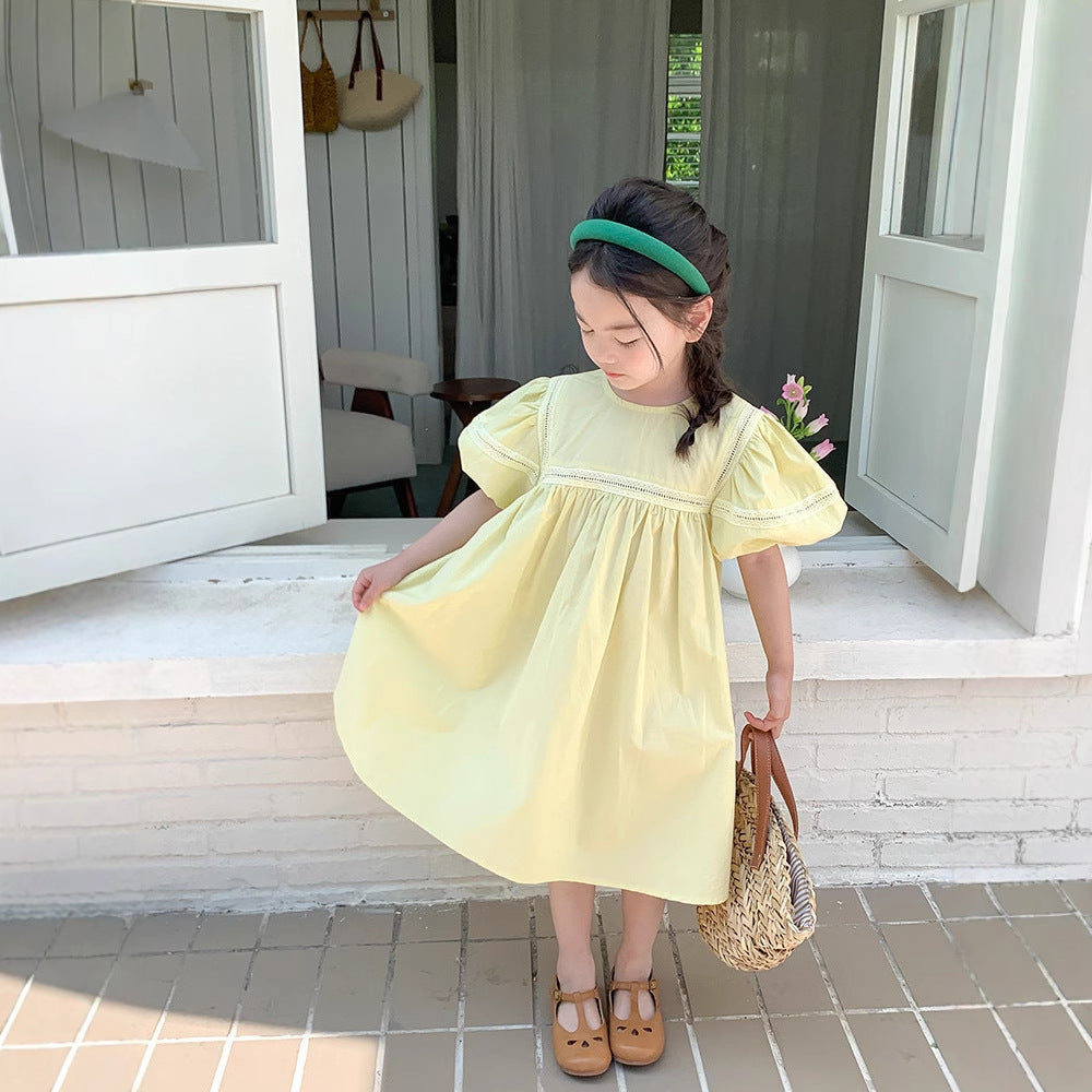 Robe princesse chic de style Resort avec manches bulles