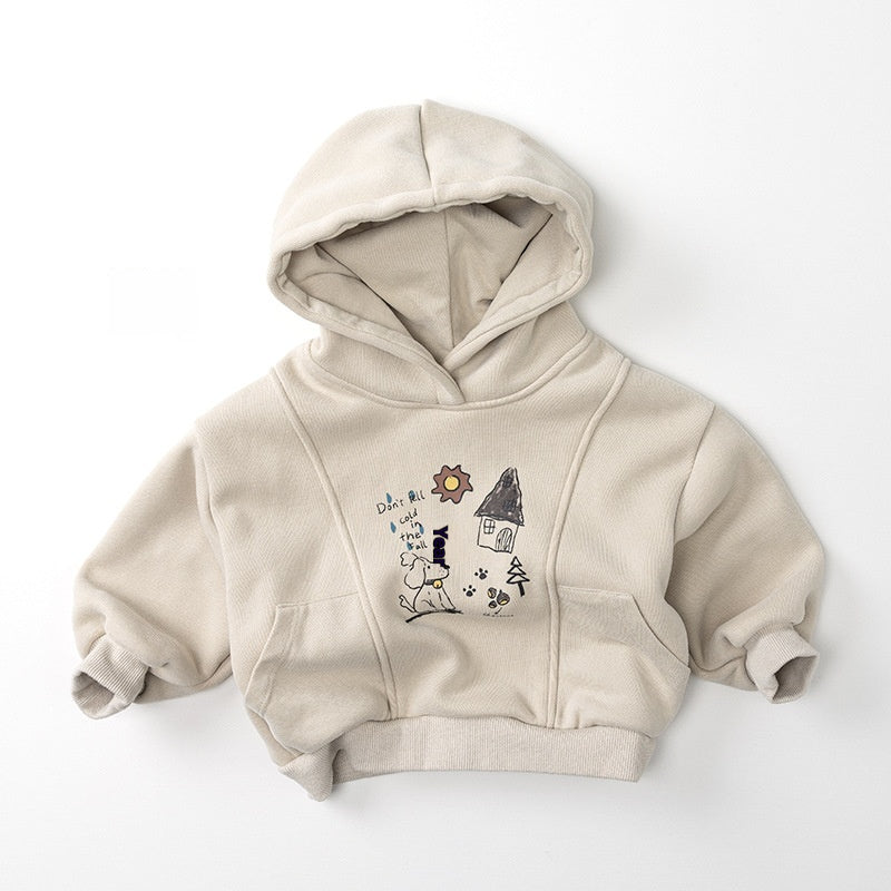 Sweat-shirt à capuche pour l'hiver garde les garçons et les filles chaud
