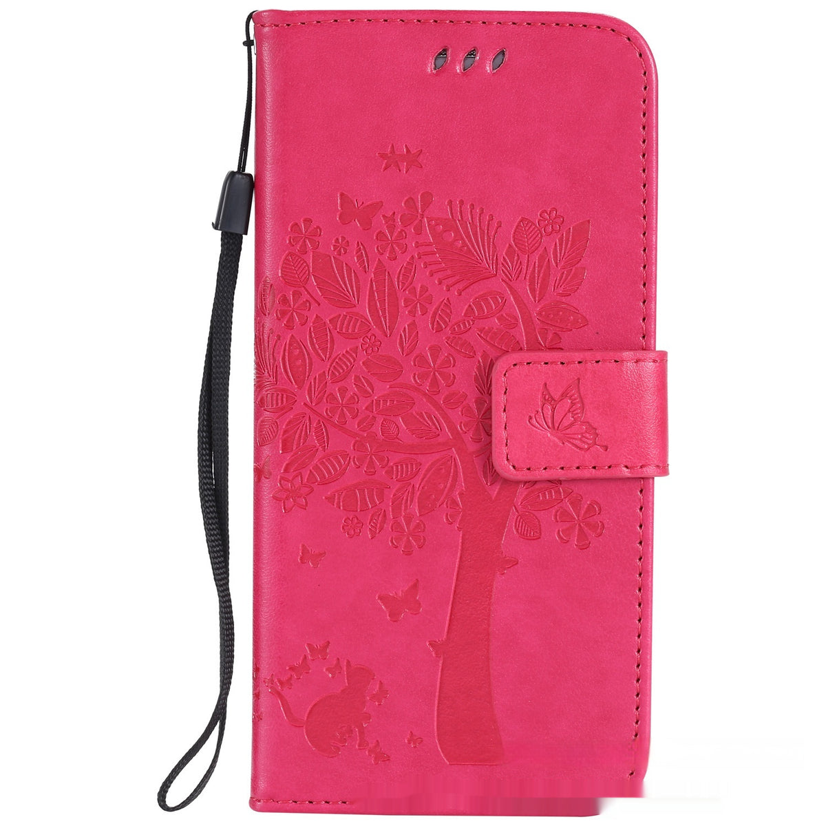 S23 Boite de téléphone mobile pour chat et arbre