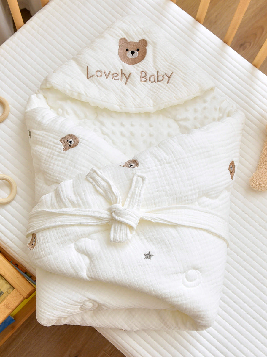 Couverture de swaddle épaisse pour les bébés pour prévenir le réflexe de démarrage