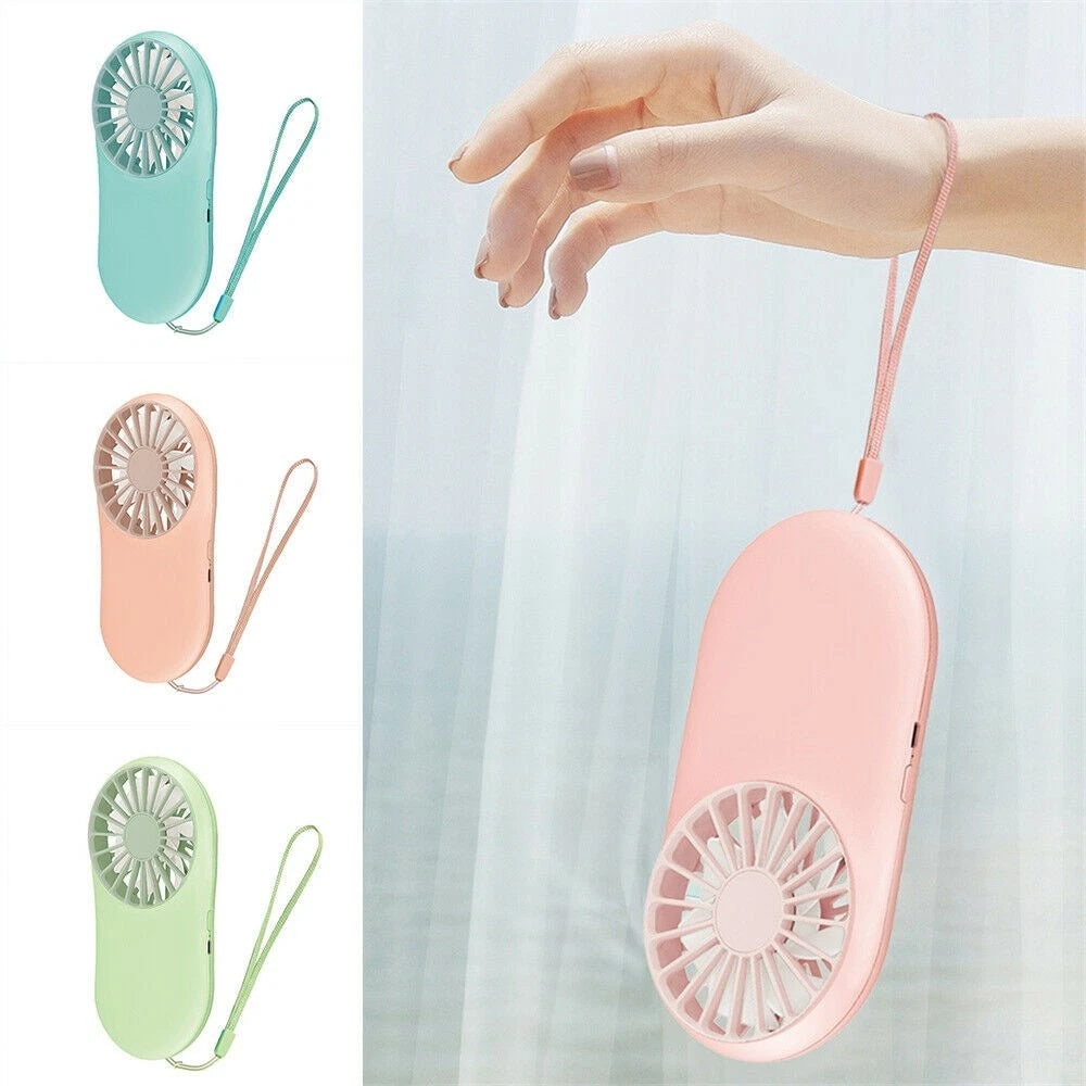 Mini ventilateurs rechargeables USB ventilateur à main refroidisseur d'air Voyage portable 3 vitesse