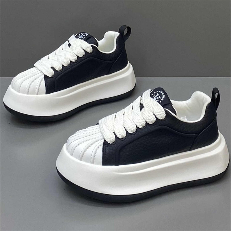 Autumn Casual Sport Leather Skate Shoe