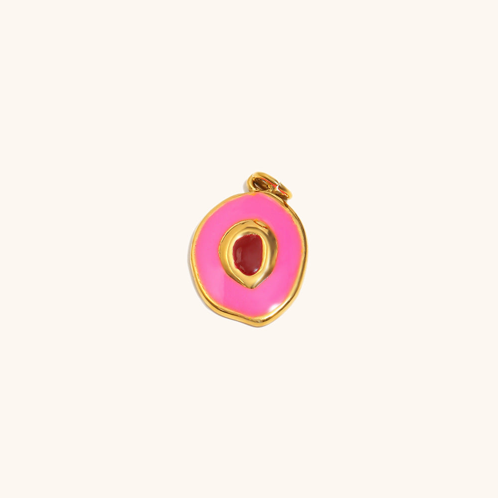 Acier inoxydable Pendentif en maïs plaqué avec or 18K
