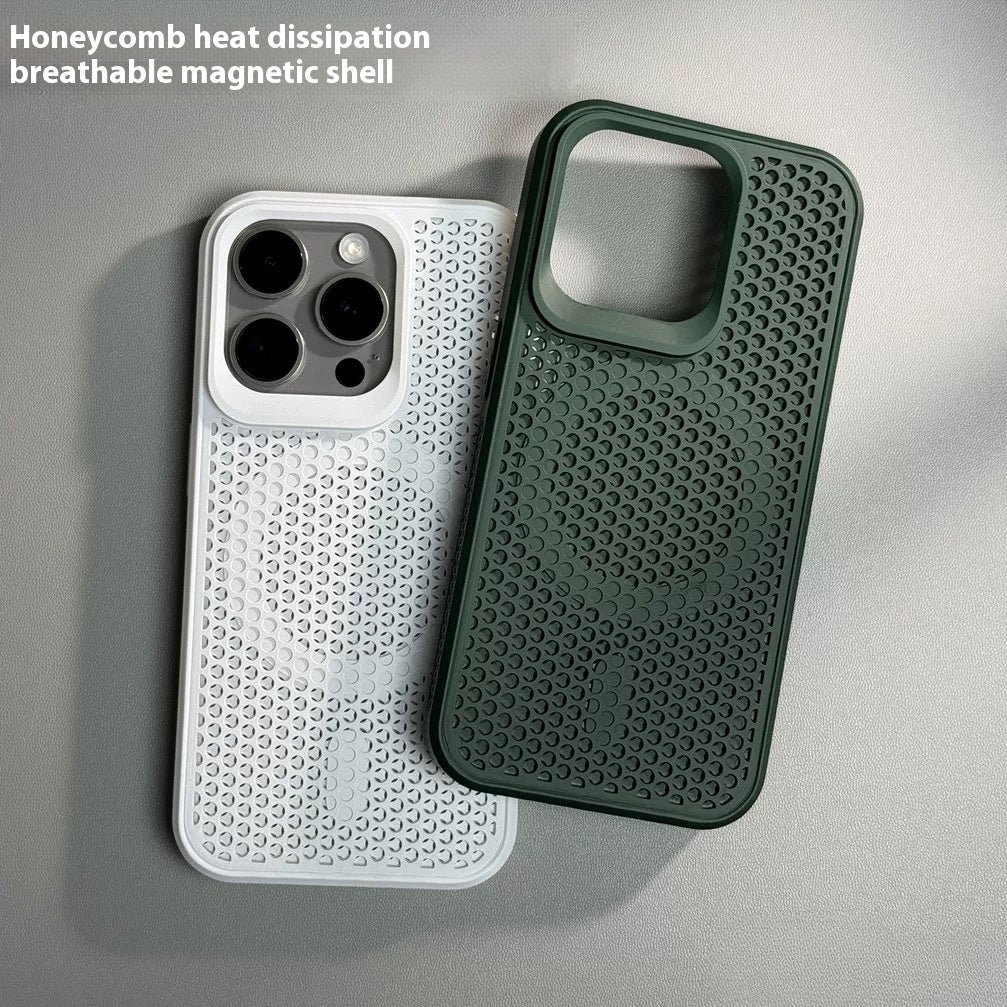 Cas simple de téléphone magnétique en nid d'abeille