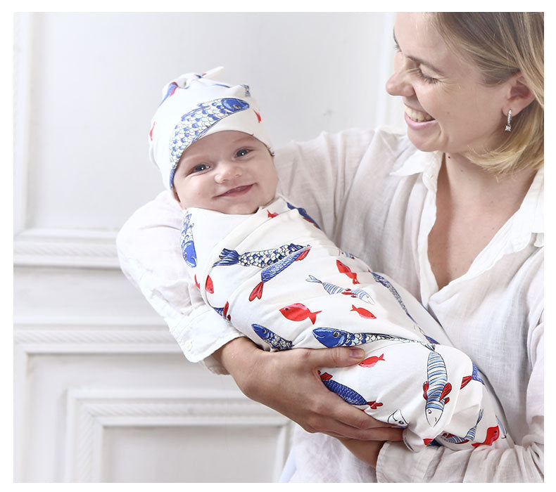 Chapeau de bébé imprimé en coton mince