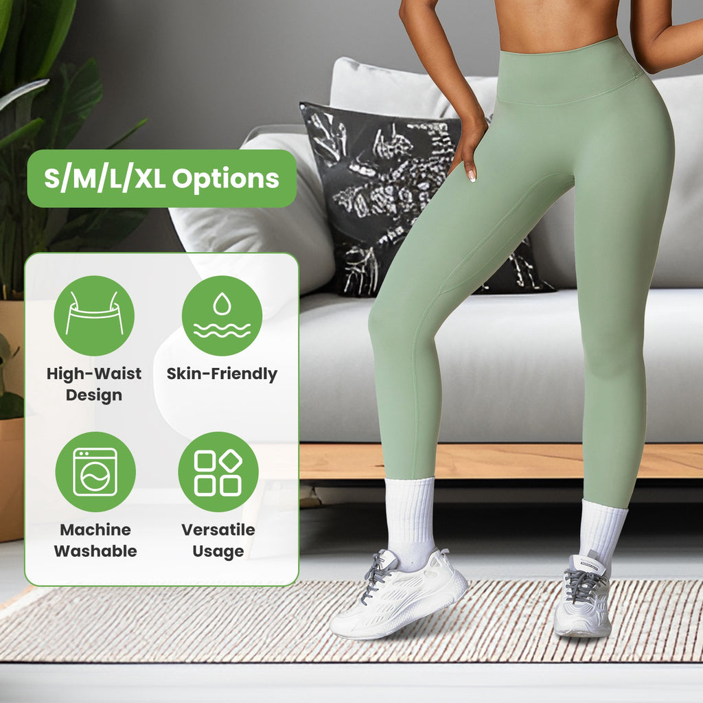 4 Tailles-5 Couleurs Option -- 1Pc Femmes haute taille Leggings d'entraînement Tummy Control Compressi