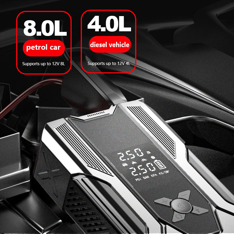 Démarreur J Ump Voiture avec compresseurs d'air Batterie Booster 8000mah Power Bank