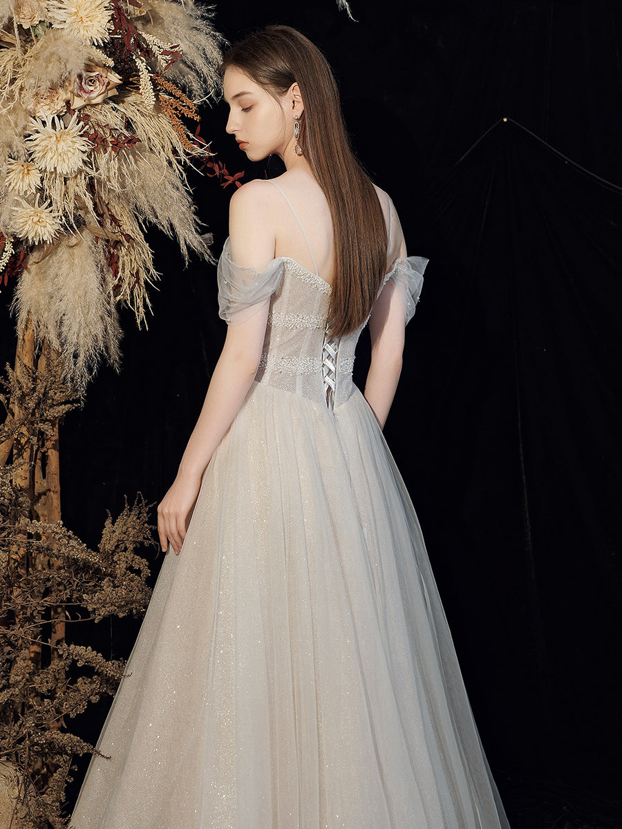 Robe Star Sky Jupe mince hors épaule