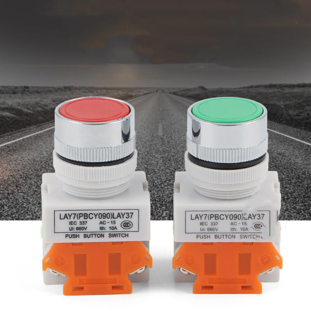 Bouton plat portable avec verrouillage automatique