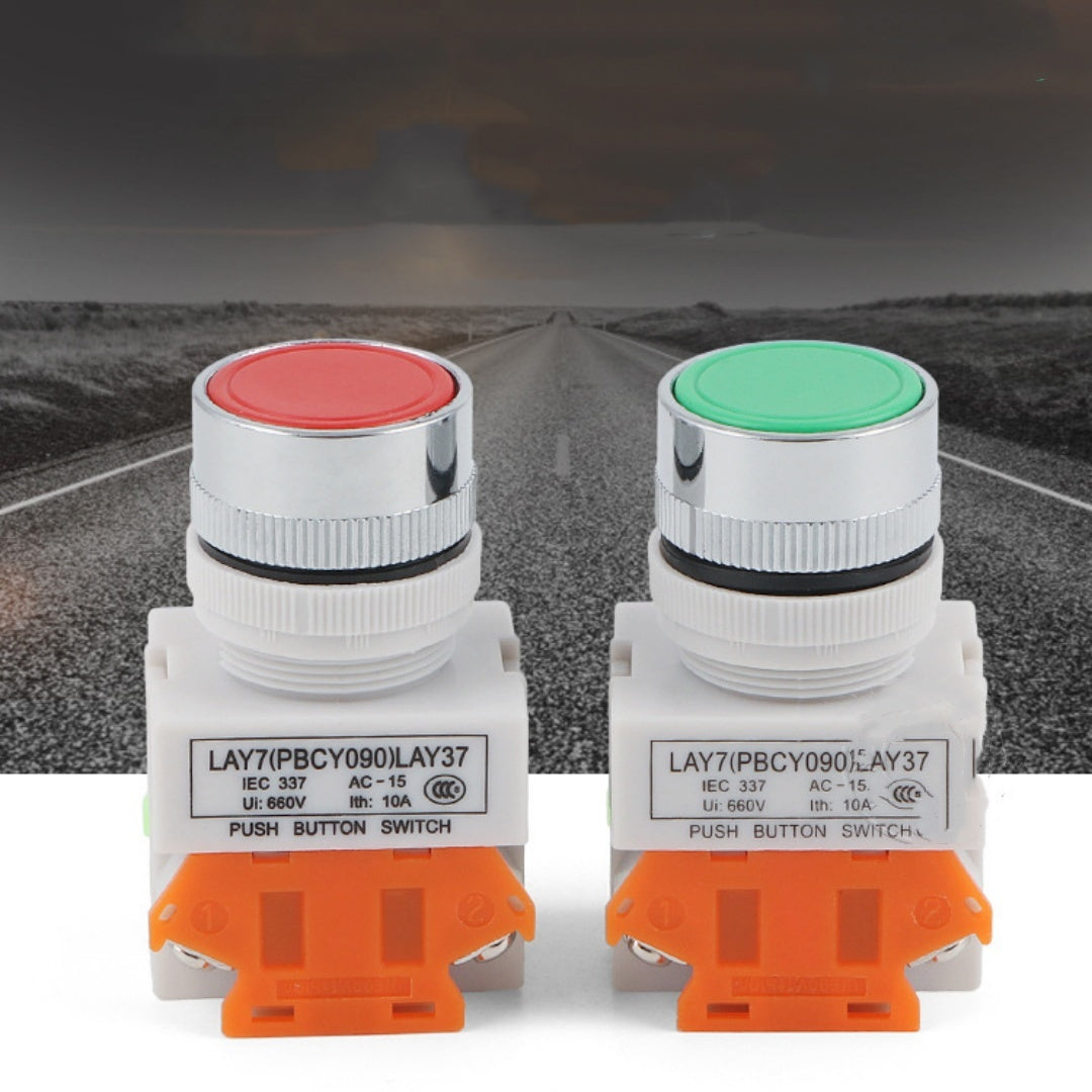 Bouton plat portable avec verrouillage automatique