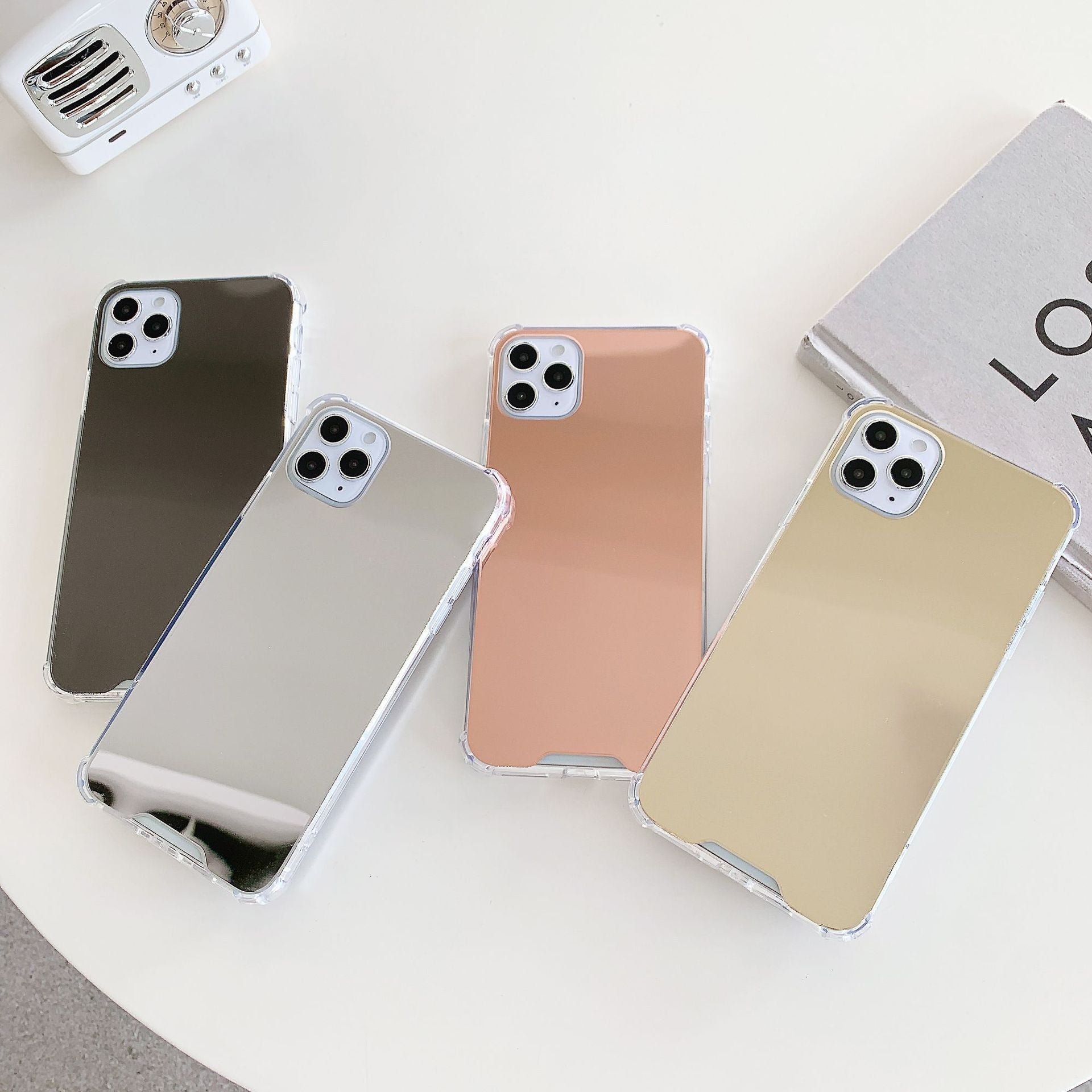 Boîtier de téléphone de protection souple tout inclus pour miroir Shell