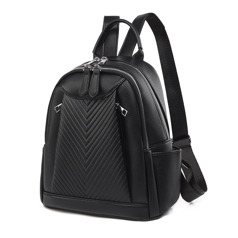 PU livre en cuir souple Ba femmes style japonais sac à dos casual pour les étudiants du collège et Tra
