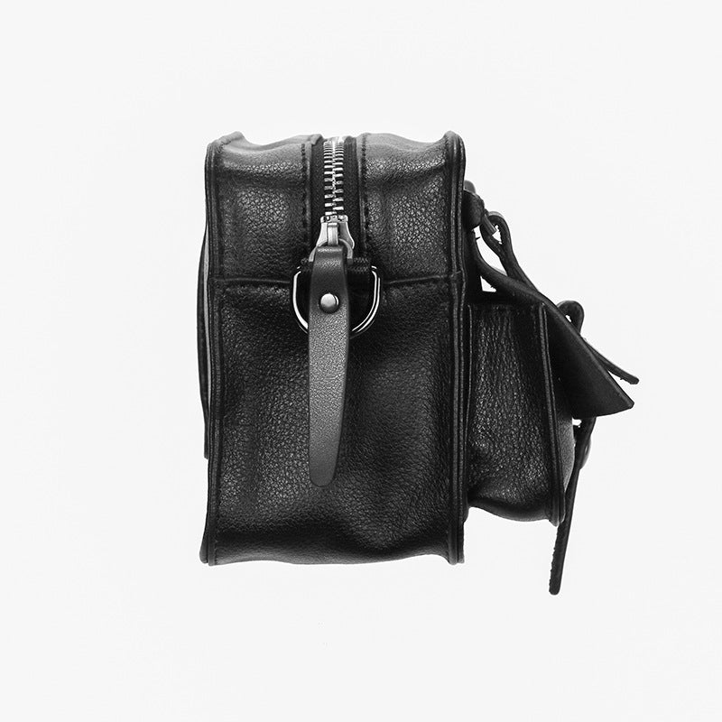 Sac à épaule multi-usages masculins en cuir de vache plein-grain