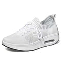 Mesh Coussin d'air bas-top épais fond femelle Mesh surface respirable chaussures