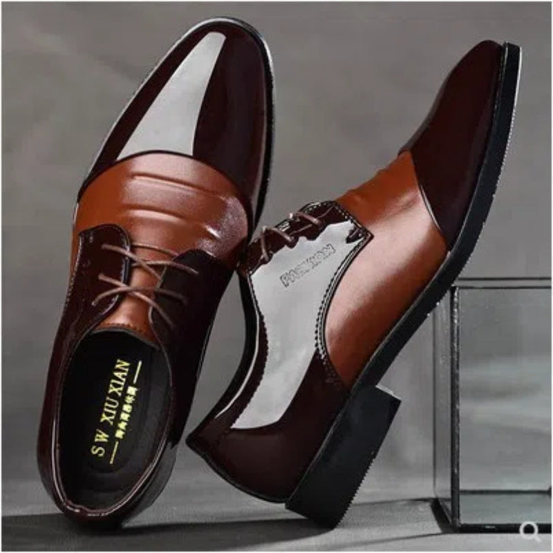 Chaussures en cuir pour hommes British Style Noir