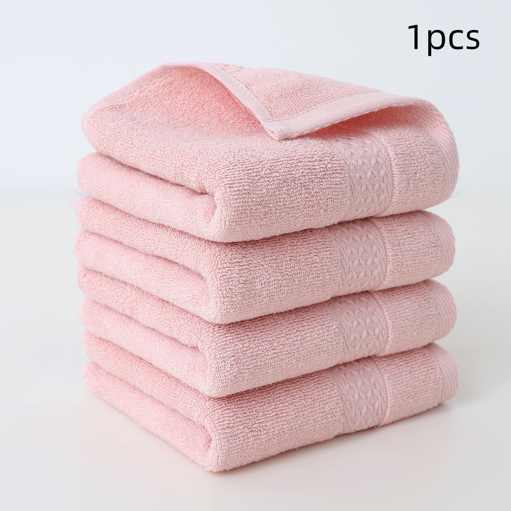 Serviette à main en coton pur simple Serviette à visage de ménage douce et absorbante