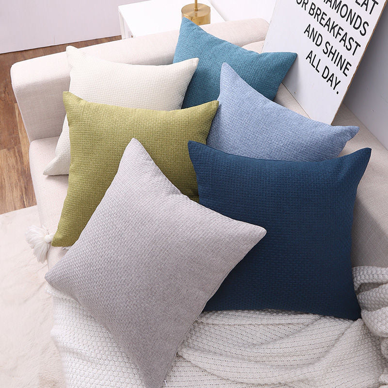 Coussin en coton et lin