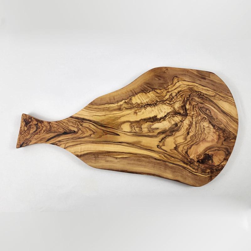 Tableau de coupe en bois pour la pizza Steak et légumes