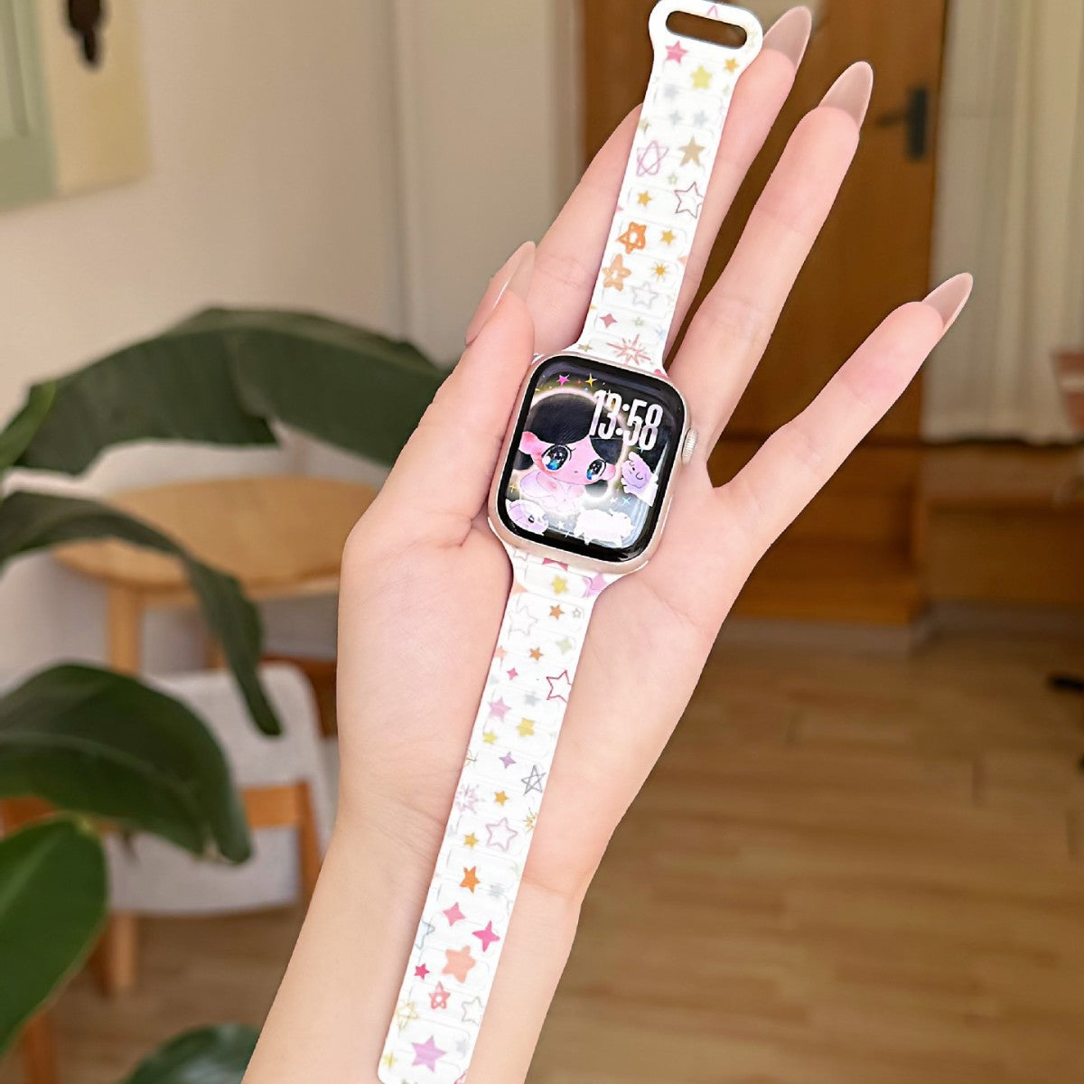Bracelet de montre magnétique en silicone élégant et minimaliste