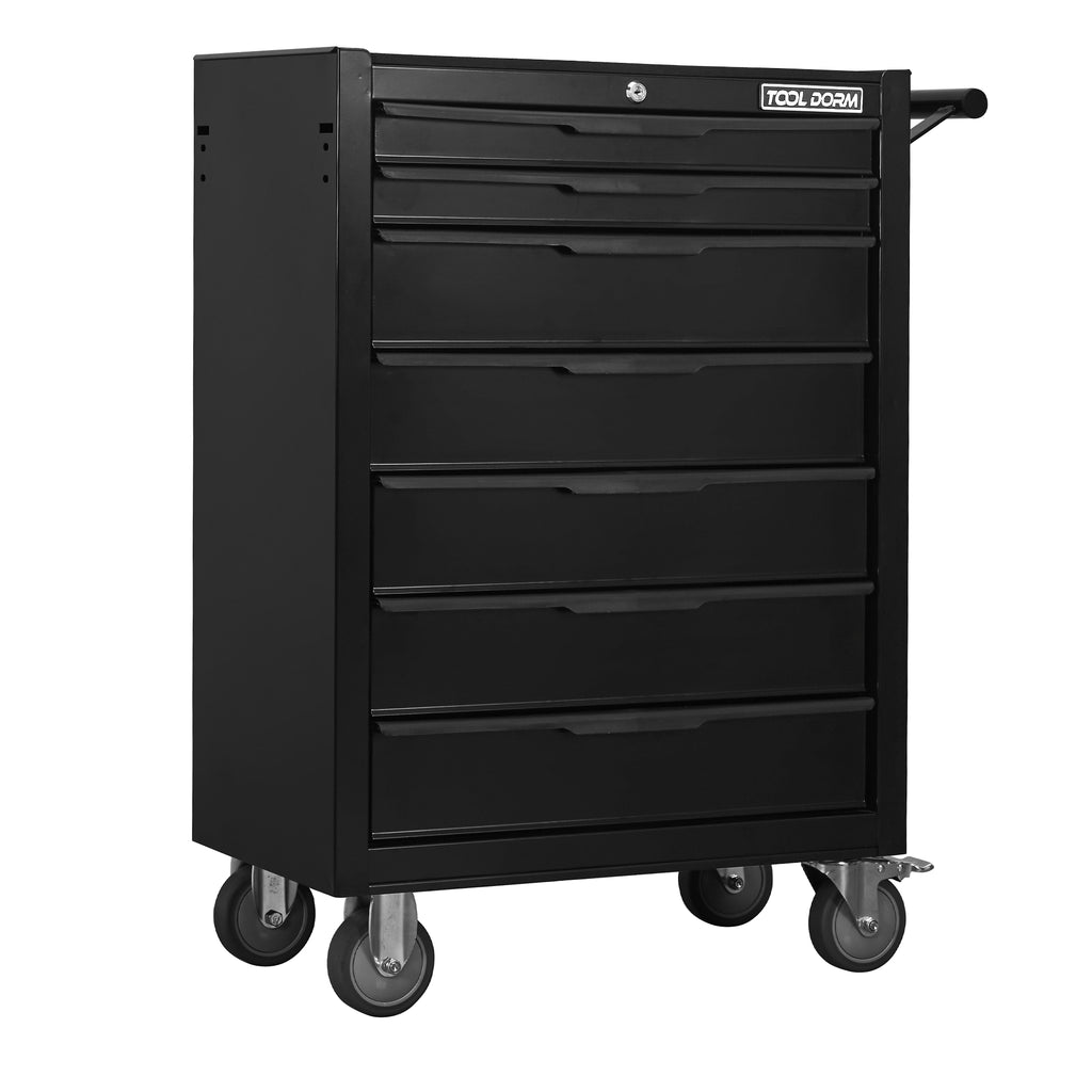 Tool Armoire Panier d'outils 24.2 pouces avec tiroirs et roues en métal Rolling Tool Box