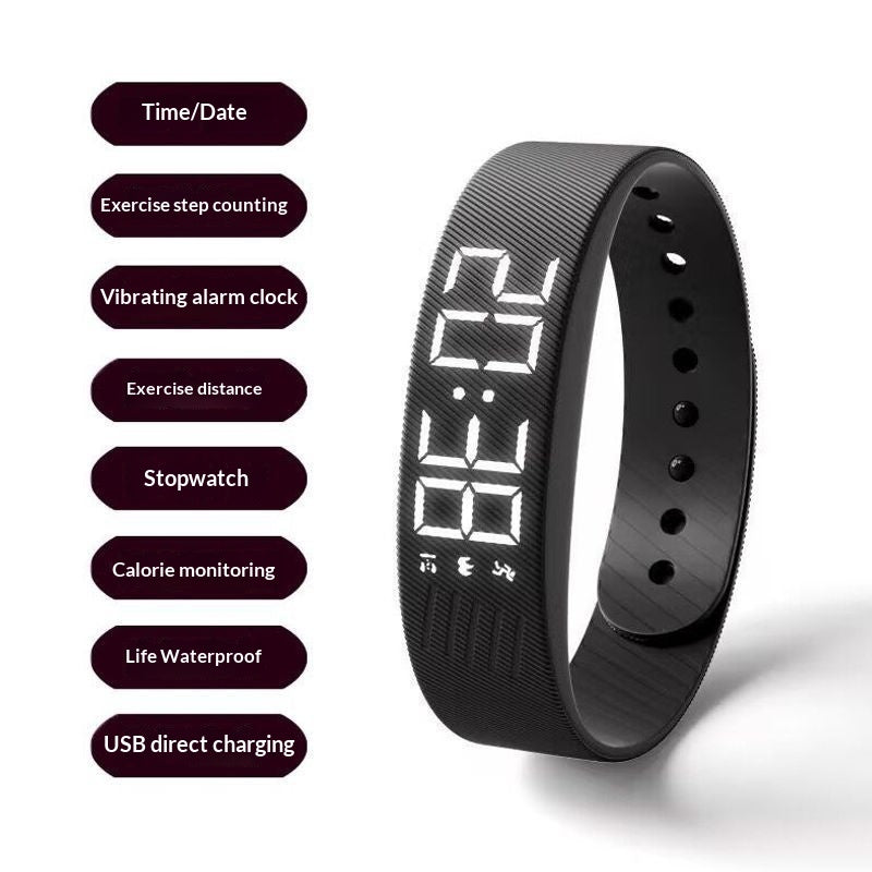 Bracelet intelligent et montre électronique pour les hommes adapté pour les étudiants et les activités sportives