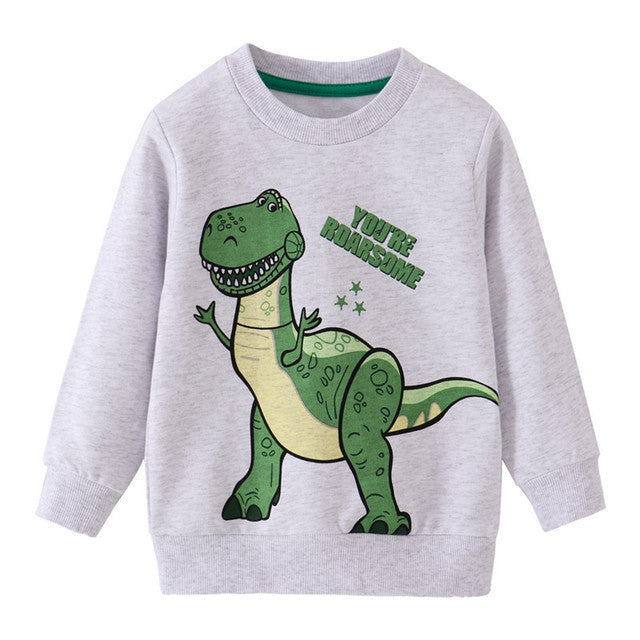 Jumping Meters Arrivée Sweatshirts de dessin animé pour garçons filles Cl