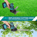 20V sans fil Grass Trimmer 2000mAh 2 En 1 main de pelouse électrique Trimmer Hedge Trimmer Wit