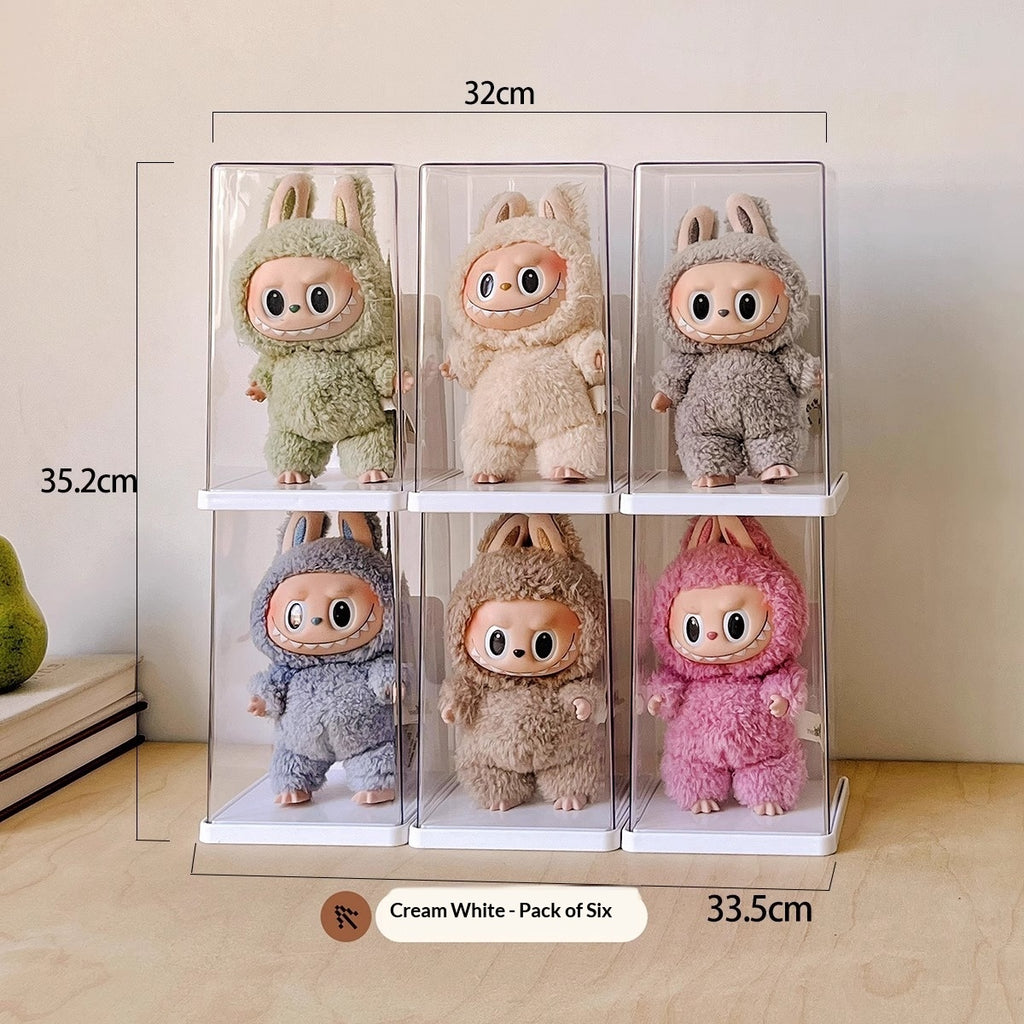 Jouet de bureau en PVC transparent unique blind box stockage et rack d'affichage