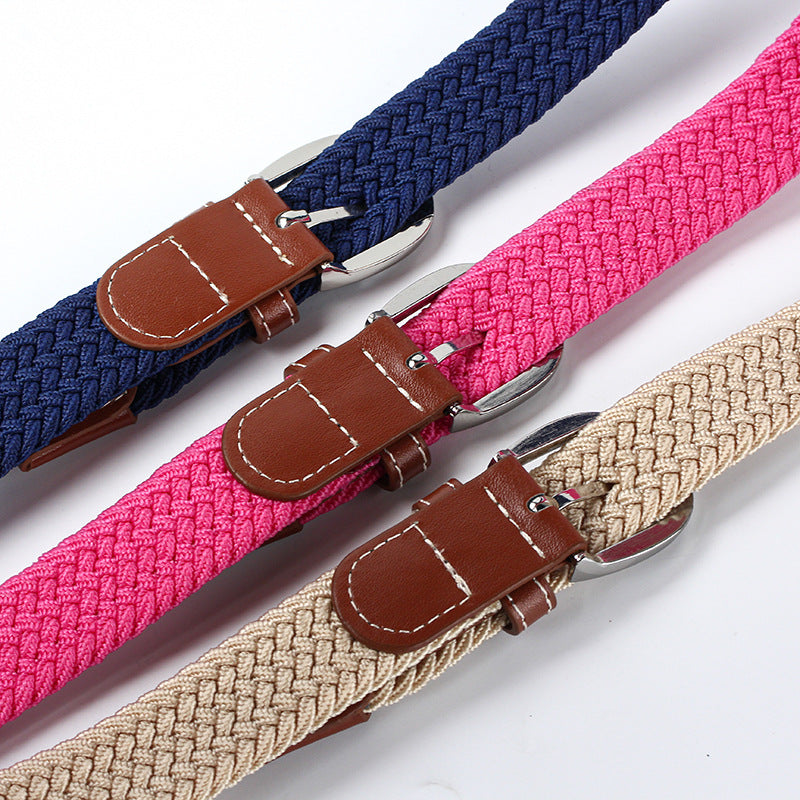 Toile étudiante jeune ceinture élastique tressée
