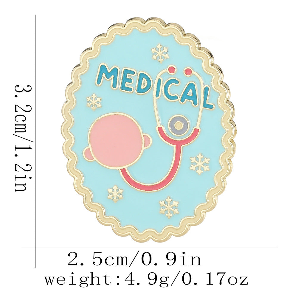 Cartoon créatif Medical Angel Brooch