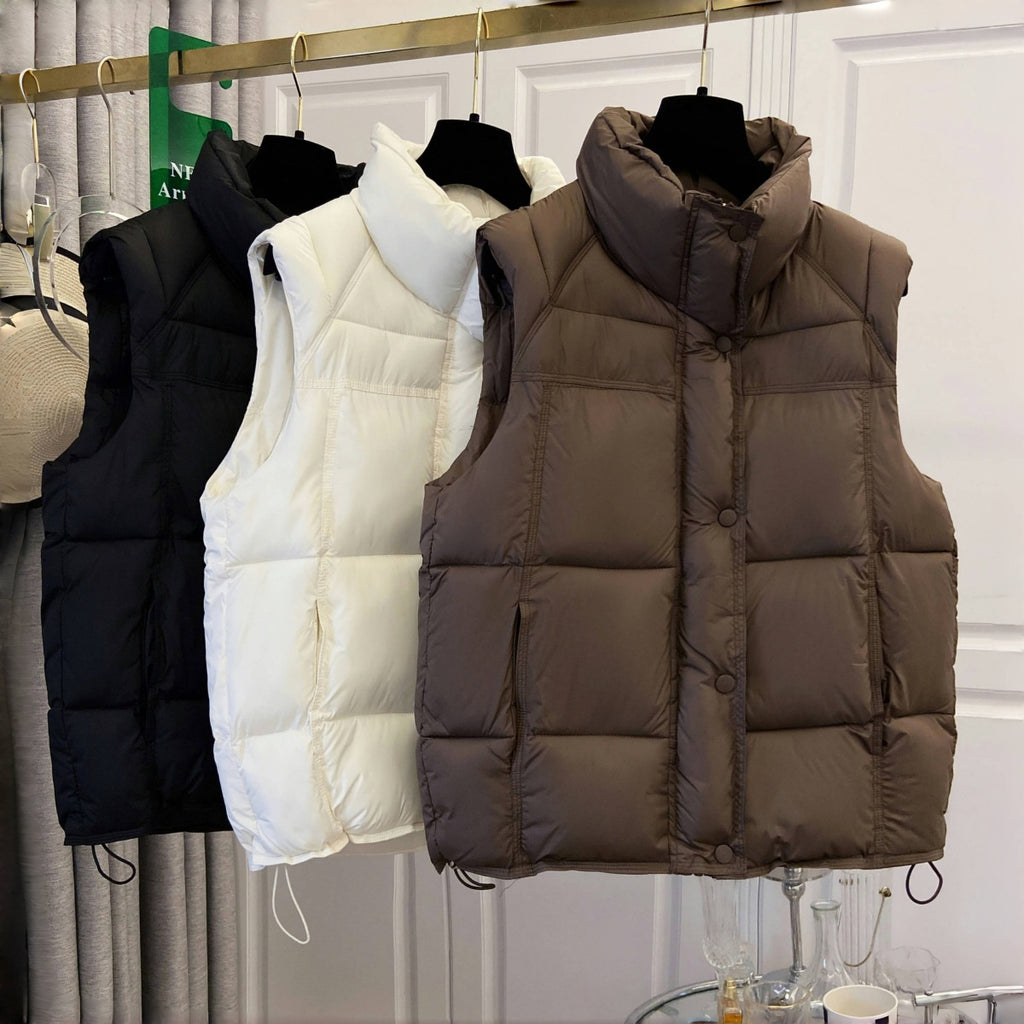 Veste de coton casual sans manches flatter à la mode