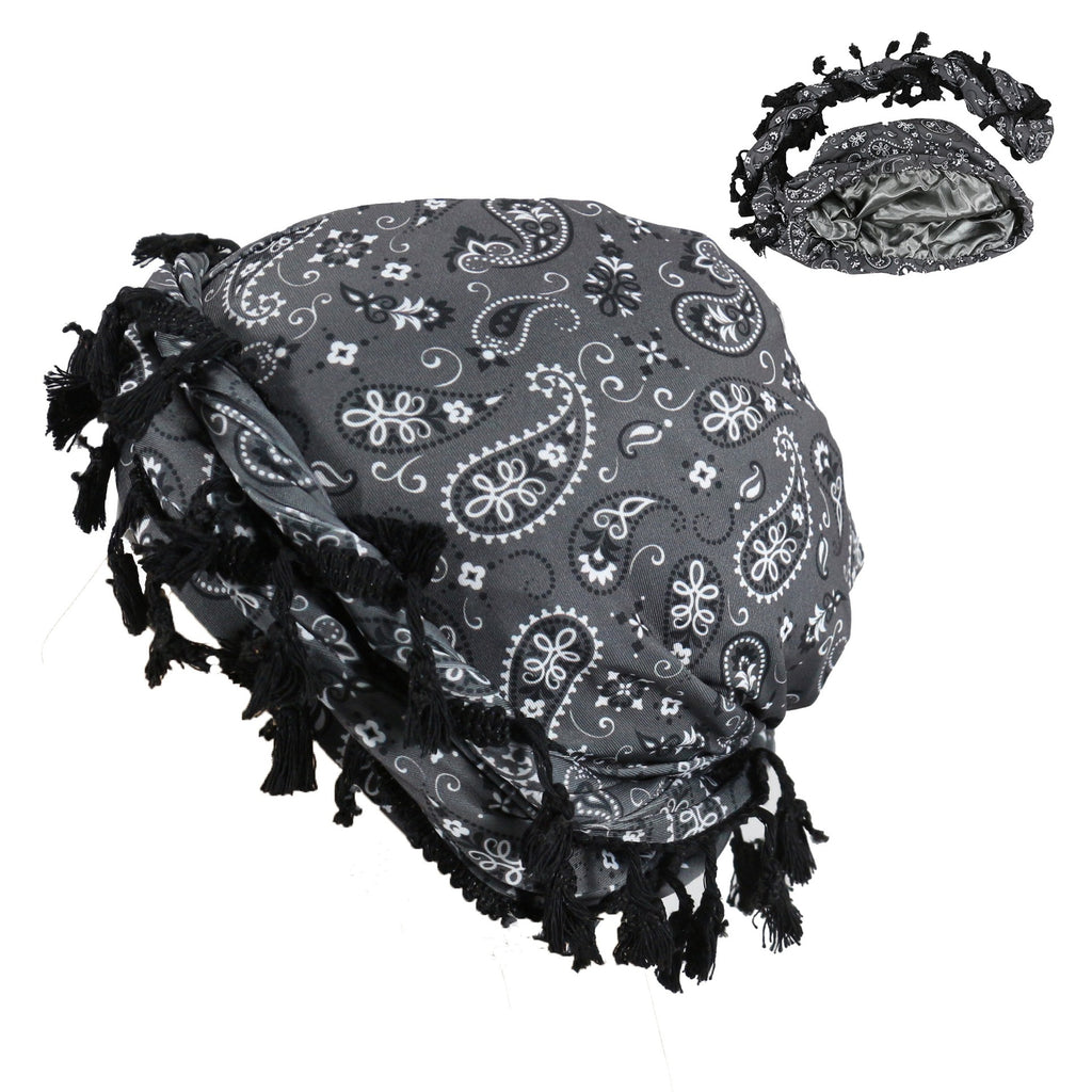 Sports de plein air Paisley Turban Hat Cashew Flower Print Turban Hip-hop Hip-hop Twist