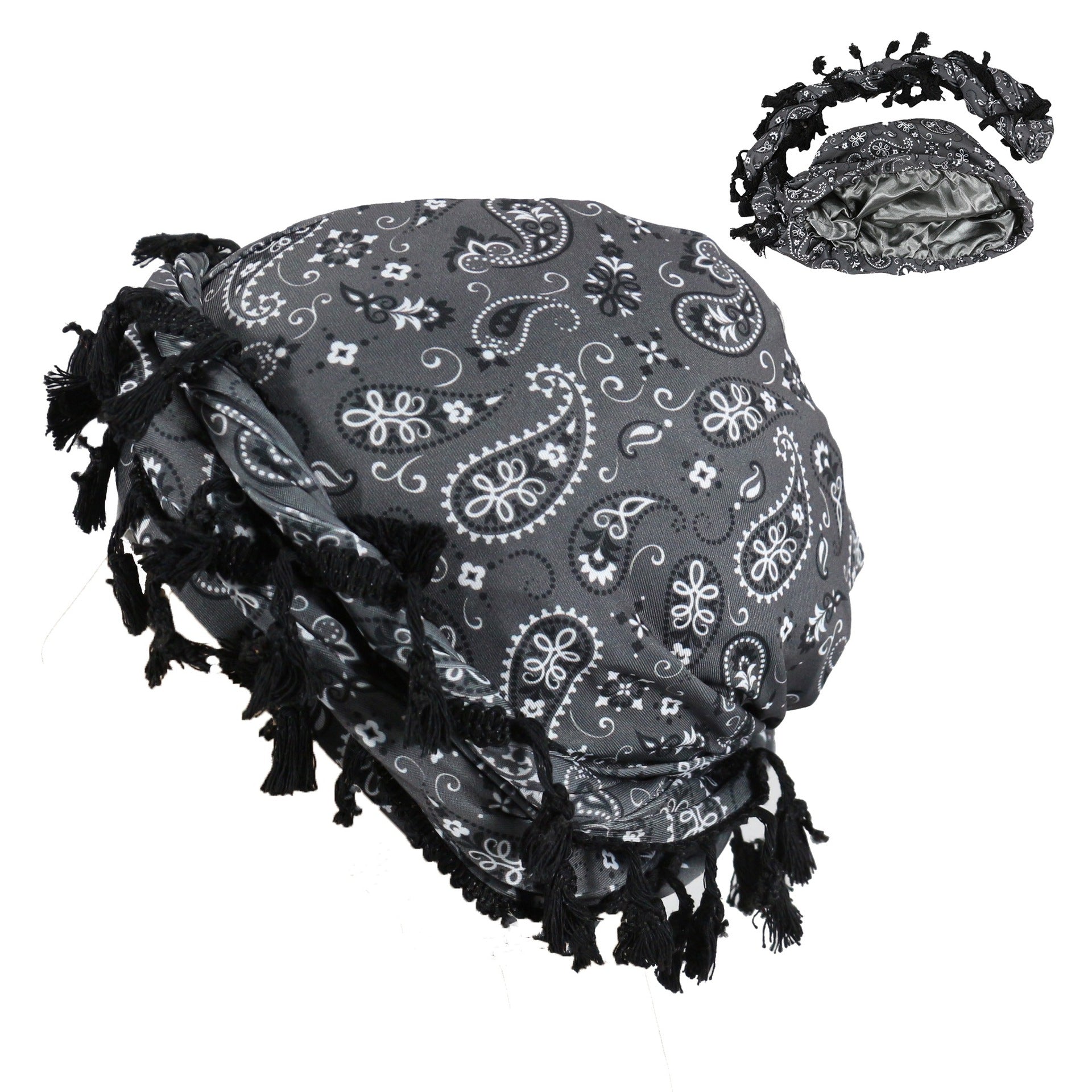 Sports de plein air Paisley Turban Hat Cashew Flower Print Turban Hip-hop Hip-hop Twist